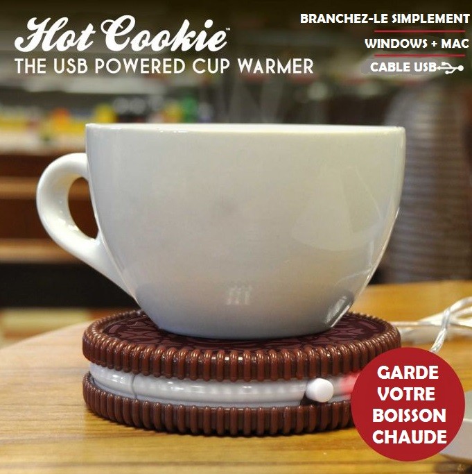 Chauffe tasse USB Cookie à 12,90 € - Achat cadeau insolite - Idée